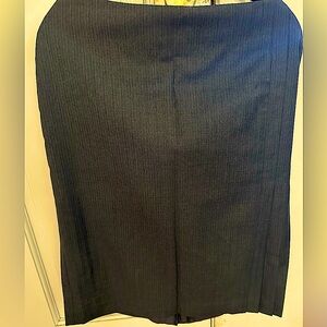 Brooks Brothers size 12 pencil skirt grey pinstripe NWT
